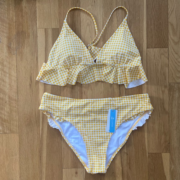 Cupshe Plaid Swimsuit Bikini Size XXL - Picture 2 of 9